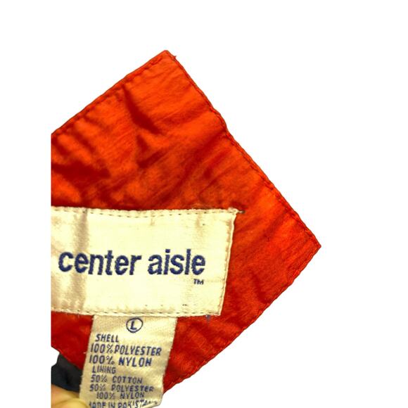 Vintage 80's Center Aisle Celestial Sun And Moon Windbreaker Jacket Blue Pop Art - Picture 3 of 9